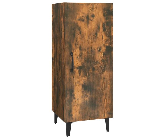 Vidaxl aparador madera contrachapada roble ahumado 34,5x34x90 cm