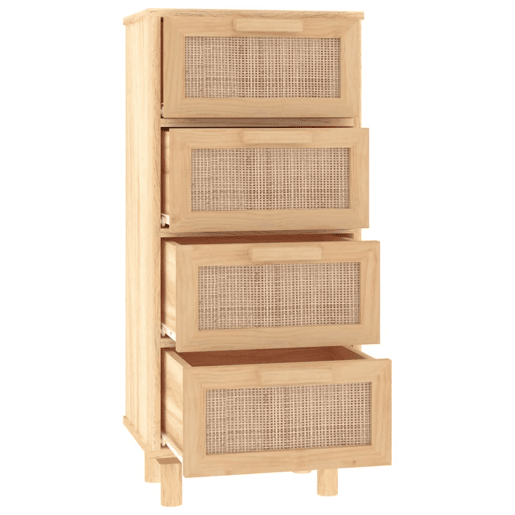 vidaXL Aparador 40x30x90 cm pinho maciçovime natural castanho