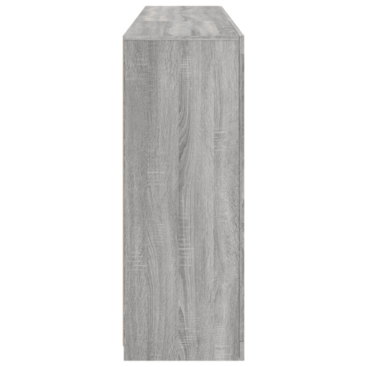 vidaXL Aparador com luzes LED 162x37x100 cm cinzento sonoma