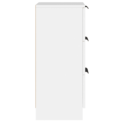 vidaXL Aparadores 2 pcs 30x30x70 cm madeira processada branco vidaXL Aparadores 2 pcs 30x30x70 cm madeira processada branco