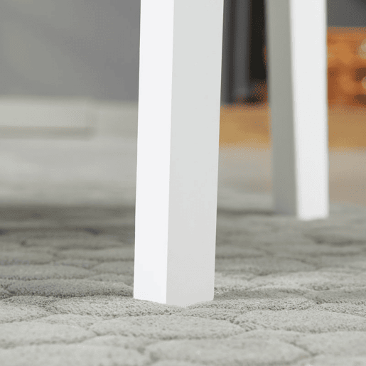 HOMCOM Conjunto de 4 Cadeiras de Sala de Jantar Cadeira de Cozinha com Encosto de Ripas Estrutura de Madeira de Pinho para Sala de Jantar Restaurante Carga Máxima 120 kg 41x46,5x85,5 cm Branco