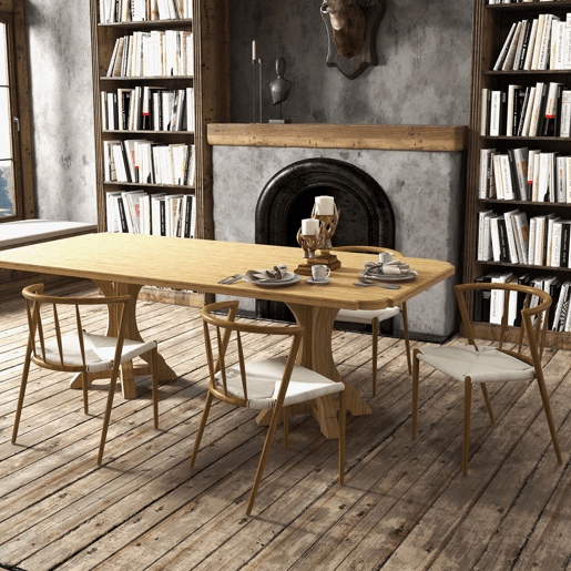 HOMCOM Conjunto de 4 Cadeiras de Sala de Estar com Assento em Corda de Papel Cadeiras de Cozinha Empilháveis Estilo Rústico Carga Máxima 120 kg 51x51x71 cm Carvalho