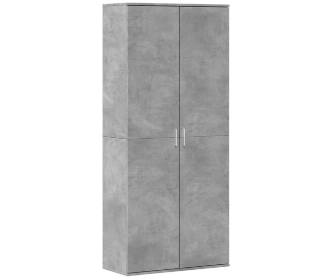 Vidaxl aparador alto madera de ingeniería gris hormigón 80x35x180 cm