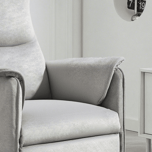 HOMCOM Poltrona Relax Reclinável Elétrica Poltrona Reclinável Silenciosa com Função Memória Apoio para Pés Controlo Remoto e Bolsos Laterais para Dormitório Sala de Estar 80x83x104 cm Cinzento