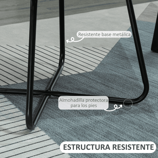 HOMCOM Cadeira de Sala de Jantar Cadeira Estofada em Veludo com Assento Acolchoado Base Metálica Cruzada Cadeira de Leitura para Sala de Estar Quarto 60x56,5x85 cm Cinza