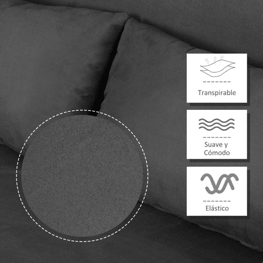 HOMCOM Sofá Cama de 2 Lugares Sofá Cama Pequeno Estofado em Camurça Sintética com Encosto Ajustável em 5 Níveis e 2 Almofadas Acolchoadas para Escritório Dormitório Sala de Estar 111x80x78 cm Cinzento