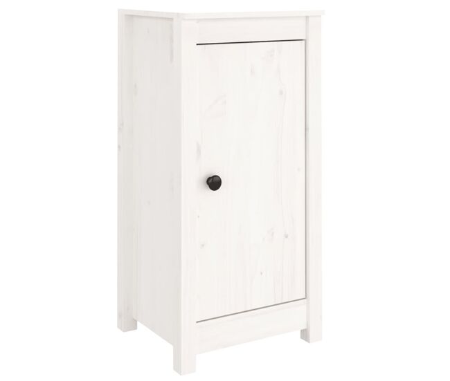 Vidaxl aparadores 2 uds madera maciza de pino blanco 39x35x80 cm