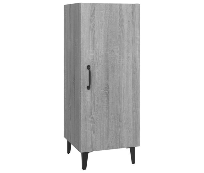 Vidaxl aparador de madera contrachapada gris sonoma 34,5x34x90 cm