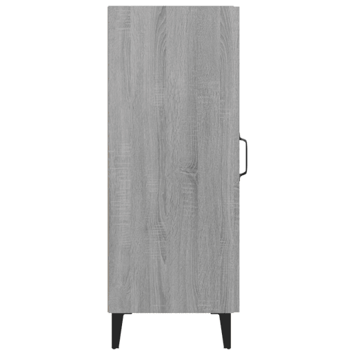 vidaXL Aparador 34,5x34x90 cm derivados de madeira sonoma cinzento