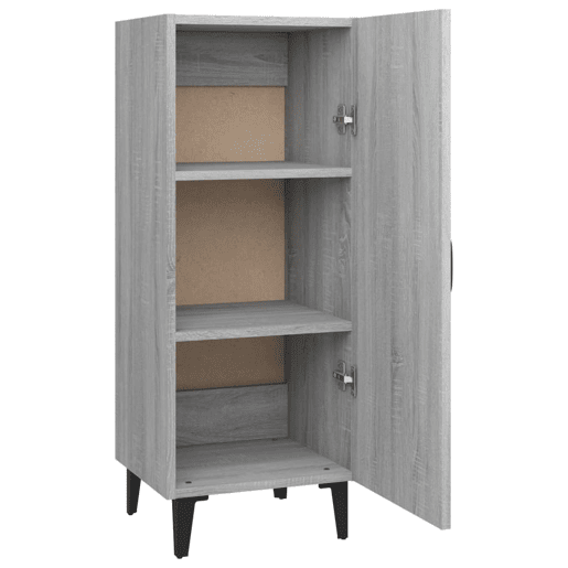 vidaXL Aparador 34,5x34x90 cm derivados de madeira sonoma cinzento