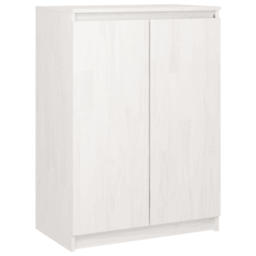 vidaXL Aparador pinho maciço 60x36x84 cm branco