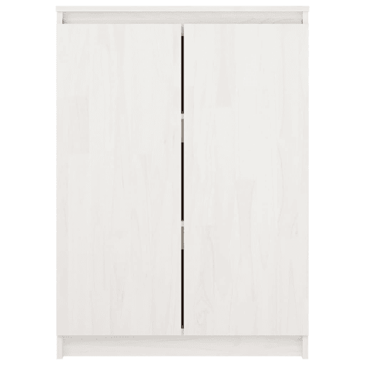 vidaXL Aparador pinho maciço 60x36x84 cm branco