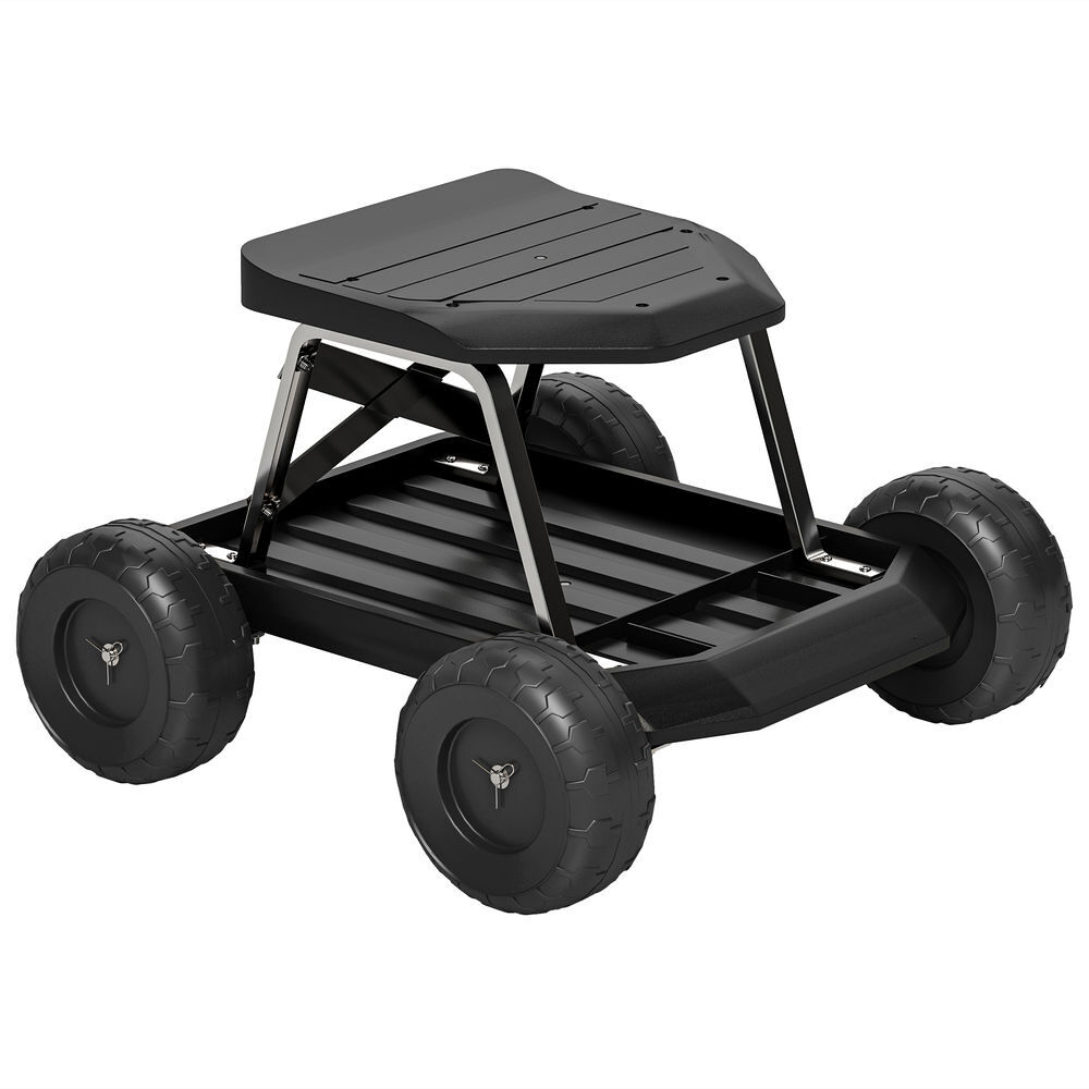 Carrito de Jardín PP, Metal Outsunny