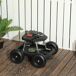 Carrito de Jardín PP, Metal Outsunny Carrito de Jardín PP, Metal Outsunny Negro