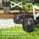 Carrito de Jardín PP, Metal Outsunny Carrito de Jardín PP, Metal Outsunny Negro