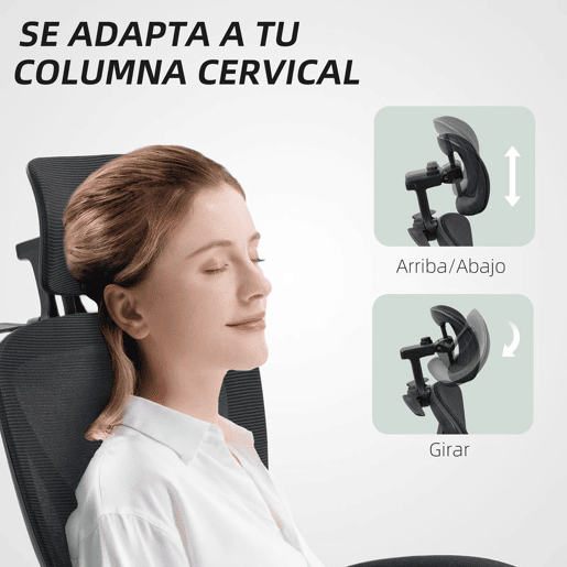 HOMCOM Cadeira de Escritório de Malha Cadeira de Secretária Reclinável com Apoio para a Cabeça Suporte Lombar Apoio para os Pés e Altura Regulável Função de Inclinação Suporta até 135 kg 71x70x109-119 cm Preto
