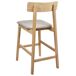 Beliani Silla de bar ISANTI Beliani Silla de bar ISANTI Gris Oscuro