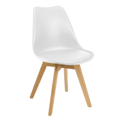 Conjunto de mesa extensível com 4 cadeiras em carvalho canadense e branco Conjunto de mesa extensível com 4 cadeiras em carvalho canadense e branco