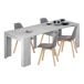 Conjunto de Mesa Extensible Multiposición con 4 Sillas Conjunto de Mesa Extensible Multiposición con 4 Sillas Gris