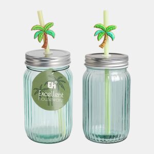 Copo com tampa e canudo Well Home Palm PV Design