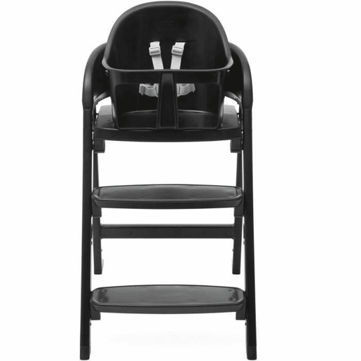 Cadeira Alta Chicco Crescendo Lite cairo coal Preto Aço inoxidável