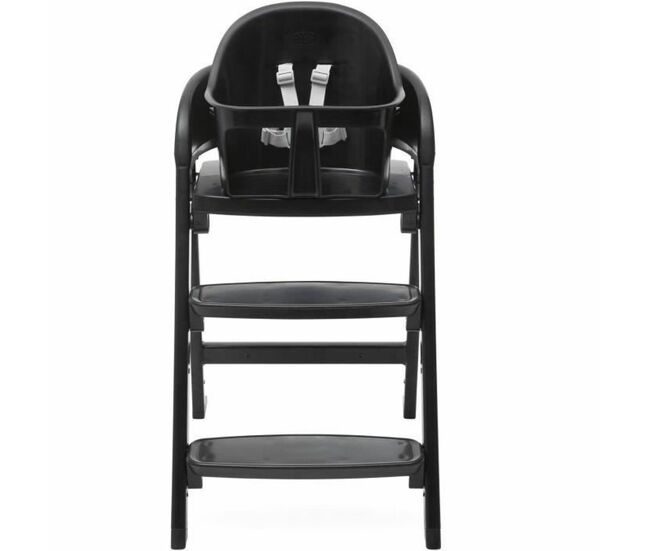Trona chicco crescendo lite cairo coal negro acero inoxidable