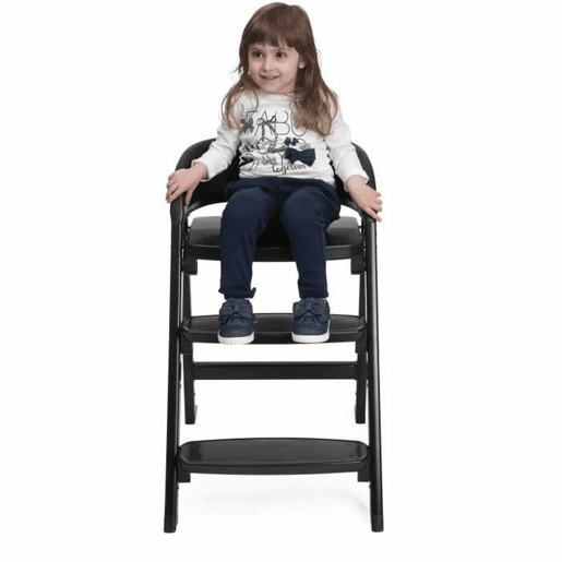 Cadeira Alta Chicco Crescendo Lite cairo coal Preto Aço inoxidável