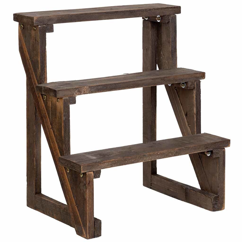 Escalera estantería de madera 45x31x50h cm
