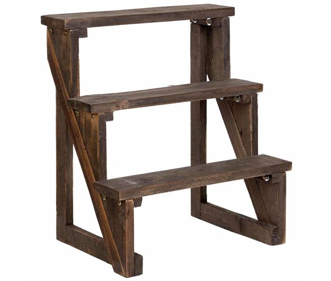 Escalera estantería de madera 45x31x50h cm