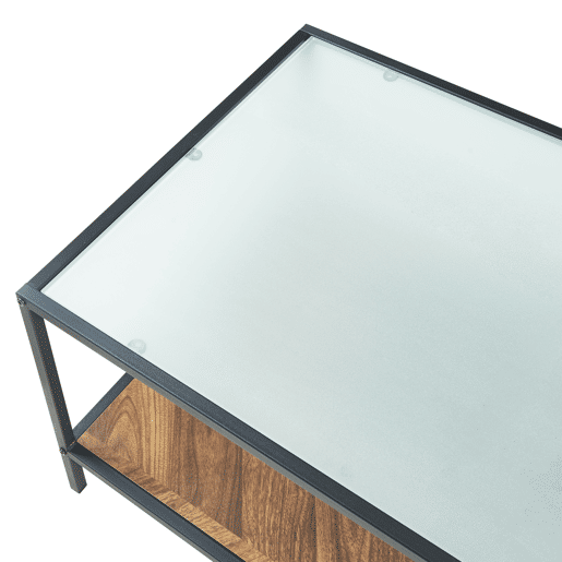 Mesa de centro Pärghos 120x60x45 cm pretocarvalho, escuro en.casa
