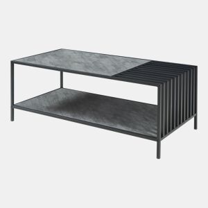 Mesa de centro Pärghos 120x60x45 cm pretoconcreto en.casa
