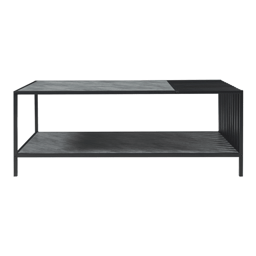 Mesa de centro Pärghos 120x60x45 cm pretoconcreto en.casa