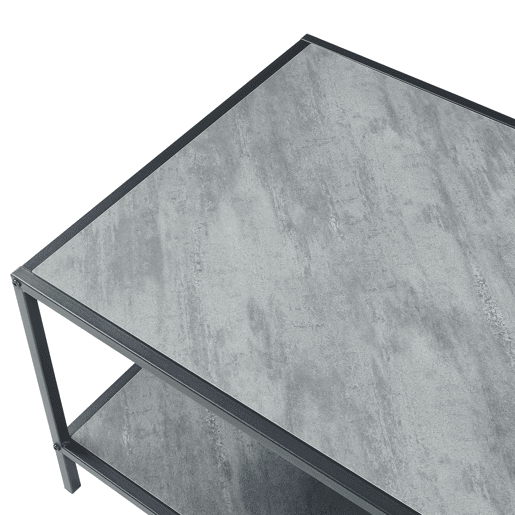 Mesa de centro Pärghos 120x60x45 cm pretoconcreto en.casa