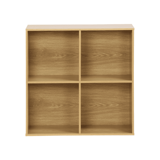 Biblioteca, módulo de armazenamento de 4 compartimentos, Kompo, Carvalho, 70x35x70 cm Biblioteca, módulo de armazenamento de 4 compartimentos, Kompo, Carvalho, 70x35x70 cm