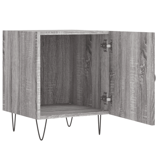 vidaXL Mesa cabeceira 40x40x50 cm derivados de madeira cinzento sonoma vidaXL Mesa cabeceira 40x40x50 cm derivados de madeira cinzento sonoma