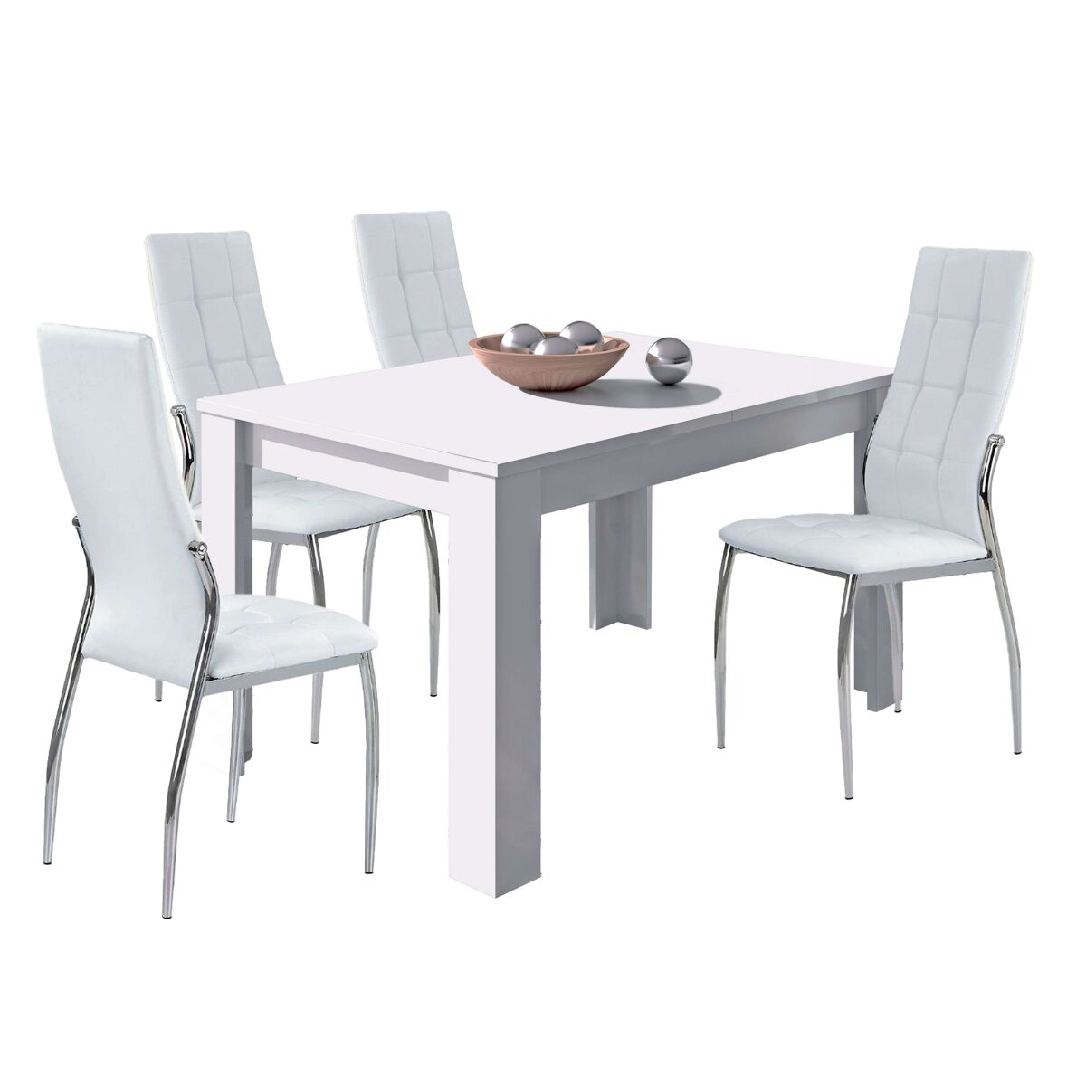 Pack Muebles Comedor Extensible con Mesa y 4 Sillas Laci