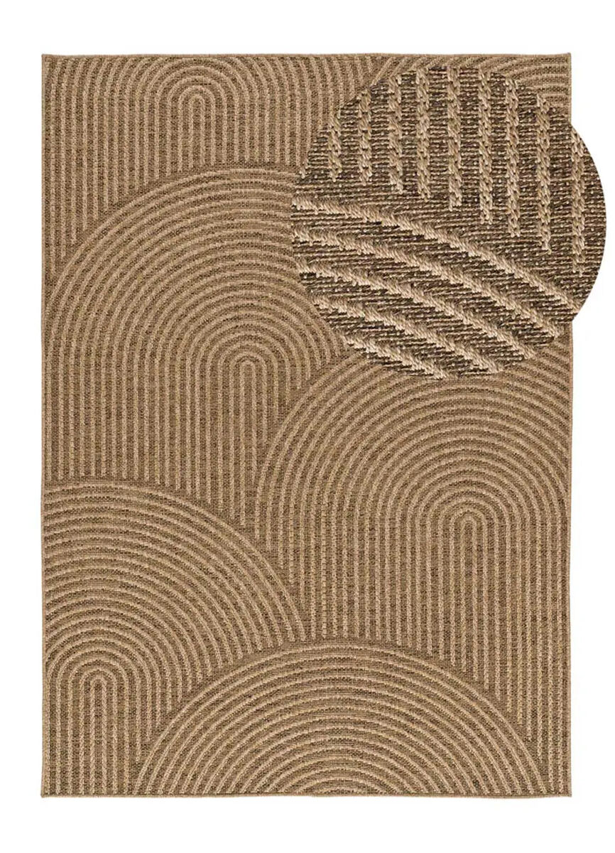Alfombra exterior/interior geométrica efecto yute ACRA - ATTICGO 200x290