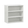 Estante, biblioteca, módulo de armazenamento de 3 prateleiras, Kompo, Branco, 70x35x70 cm