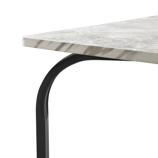 Mesa de centro Kolta 120x60x43 cm com aspeto de mármore, Branco en.casa