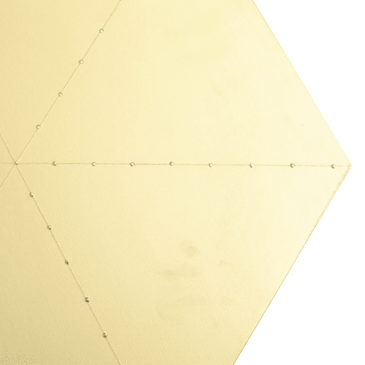 Mesa de apoio dourado 45x50x50 cm Mesa de apoio dourado 45x50x50 cm