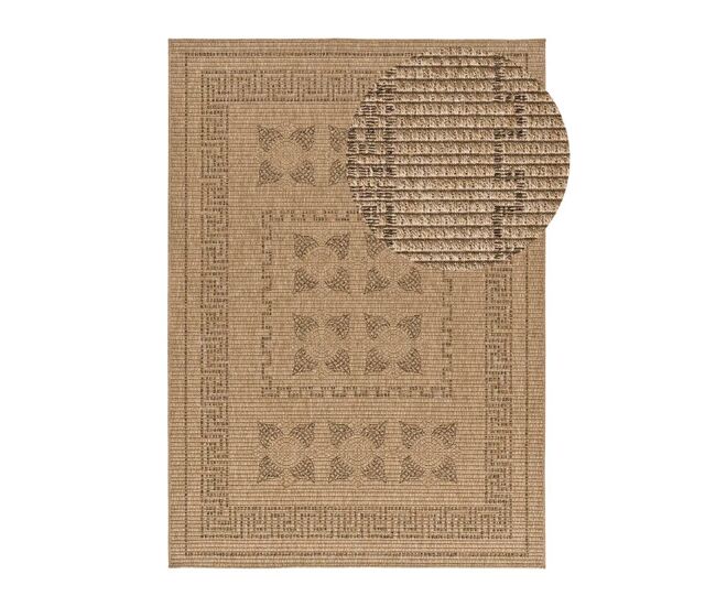Alfombra exterior/interior clásica efecto yute natural ACRA, 200x290 cm - ATTICGO