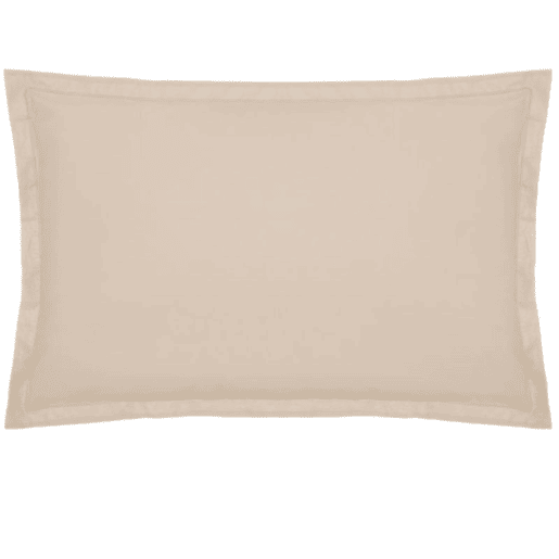Capa de almofada algodão beige de 50X70cm