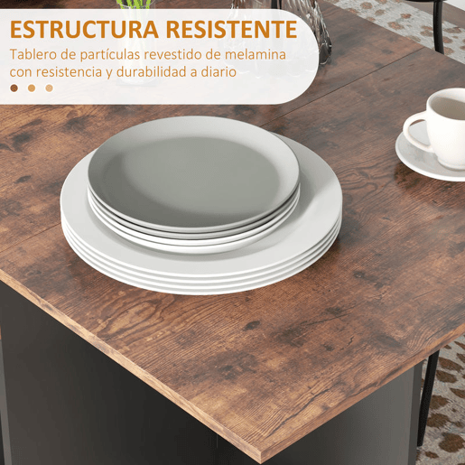 HOMCOM Mesa de Cozinha Dobrável Mesa de Sala de Jantar com Rodas Laterais Rebatíveis Gaveta e Prateleiras Mesa Dobrável para 2-4 Pessoas 120x72x75 cm Madeira e Branco