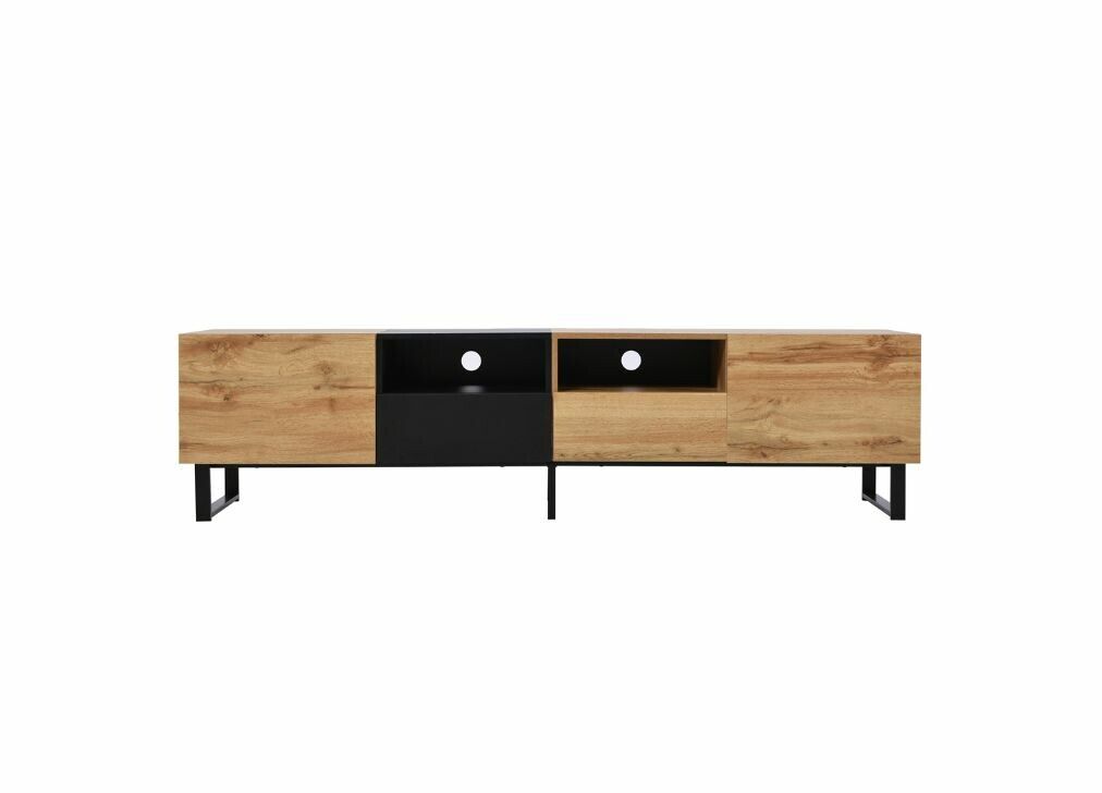 Mueble de TV de diseño moderno en madera con espacio