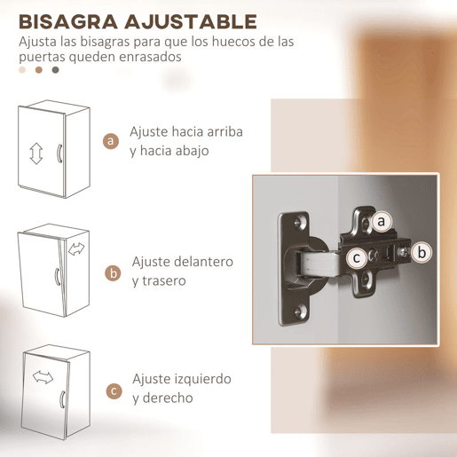HOMCOM Armário de Cozinha Móvel Auxiliar de Cozinha com 4 Portas Bancada para Micro-Ondas Prateleiras Ajustáveis Orifício para Cabos e Pés de Madeira Estilo Moderno 80x40x178 cm Branco
