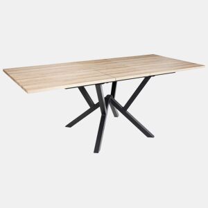 Mesa de jantar extensível ANSELL Castanho claro 160200 cm 90 cm