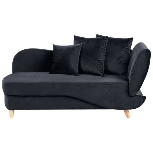 Beliani Chaise longue à direita Veludo MERI Beliani Chaise longue à direita Veludo MERI