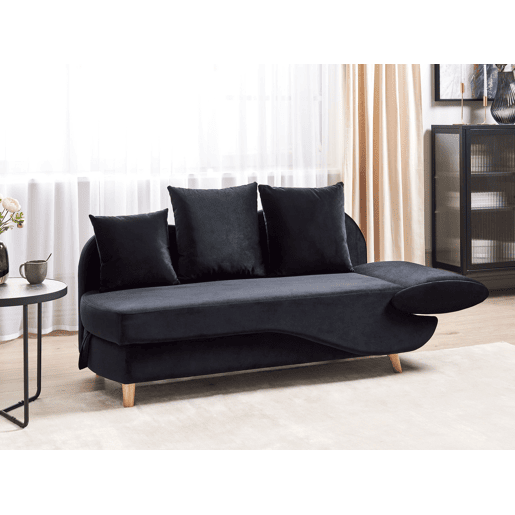 Beliani Chaise longue à direita Veludo MERI Beliani Chaise longue à direita Veludo MERI