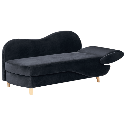 Beliani Chaise longue à direita Veludo MERI Beliani Chaise longue à direita Veludo MERI