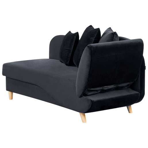 Beliani Chaise longue à direita Veludo MERI Beliani Chaise longue à direita Veludo MERI